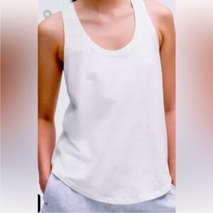 Lululemon white love tank top white size 8